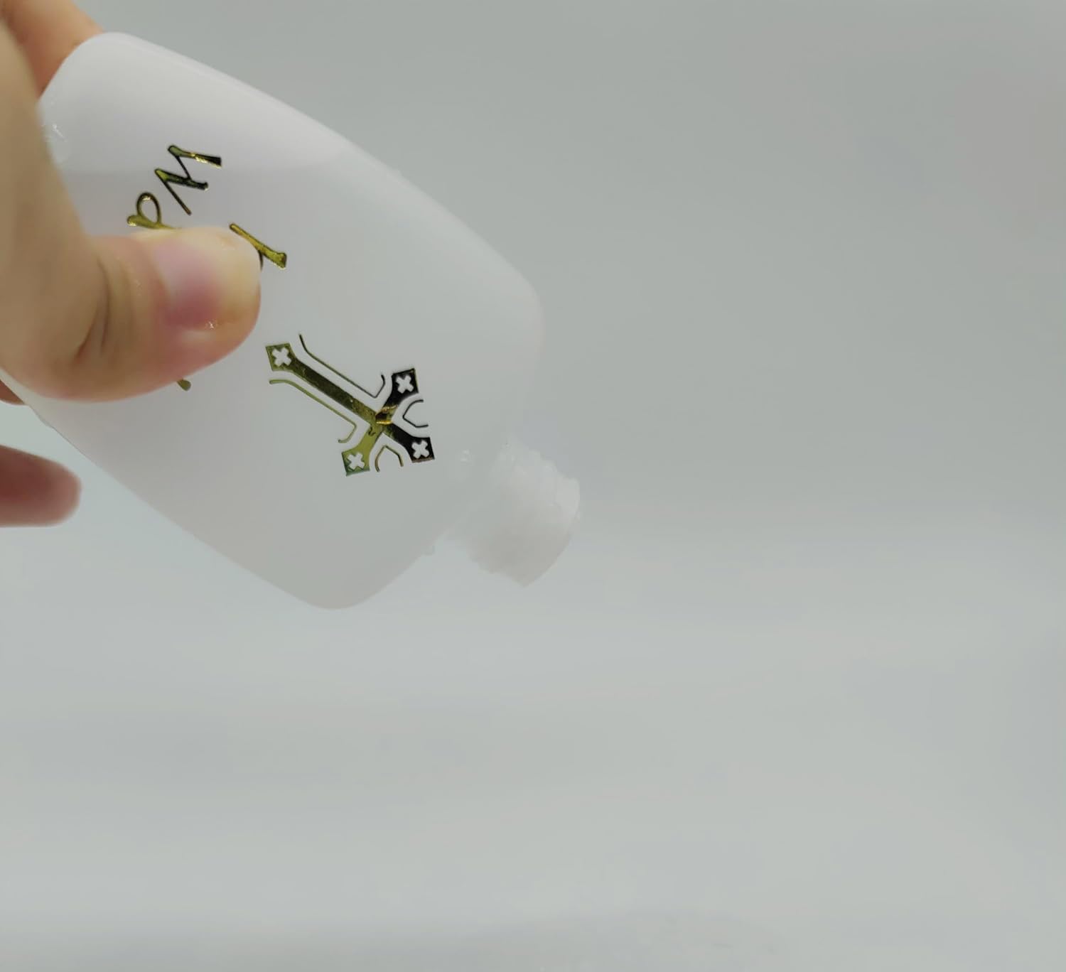 10 botellas vacías de agua bendita con tapa de rosca, contenedor de agua bendita recargable de 2 onzas, botellas decorativas religiosas para