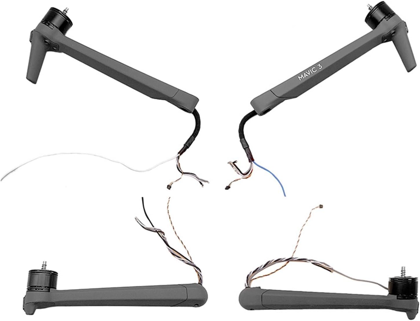 SeiZed Brazo de motor para D-JI Mavic 3 Drone Reemplazo Izquierdo Derecha Posterior Brazos Delanteros con Pieza de Repuesto de Reparación de Piernas