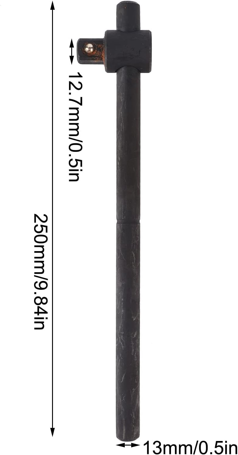 Jeanoko Llave deslizante con mango en T, barra de disyuntor de llave en T de acero resistente, llave deslizante (12 pulgadas)