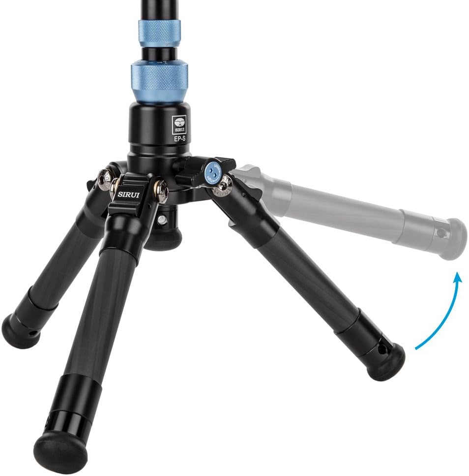 Sirui ep-224s multiuso 4secciones Lock Fibra de Carbono FotoVideo Monopod, 17libras Capacidad de pierna Flip, 63″ Altura Máxima