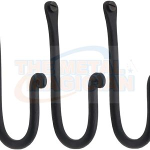The Metal Magician Ganchos de hierro forjado de una sola punta, juego de ganchos clásicos de hierro forjado a mano vintage – sujetadores de metal The Metal Magician Ganchos de hierro forjado de una sola punta, juego de ganchos clásicos de hierro forjado a mano vintage – sujetadores de metal