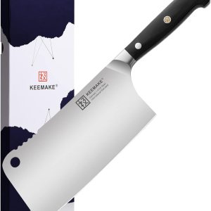 KEEMAKE Cuchillo de carnicero de 7 pulgadas, cuchillo de carnicero con acero inoxidable de alto carbono 1.4116, cuchillo de carnicero resistente con KEEMAKE Cuchillo de carnicero de 7 pulgadas, cuchillo de carnicero con acero inoxidable de alto carbono 1.4116, cuchillo de carnicero resistente con