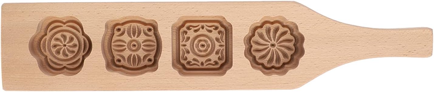 Hornear madera de haya, pastelería, pastel de frijoles mung, pastel de luna para hornear Molde para molde de piel de hielo para moldes de brioche