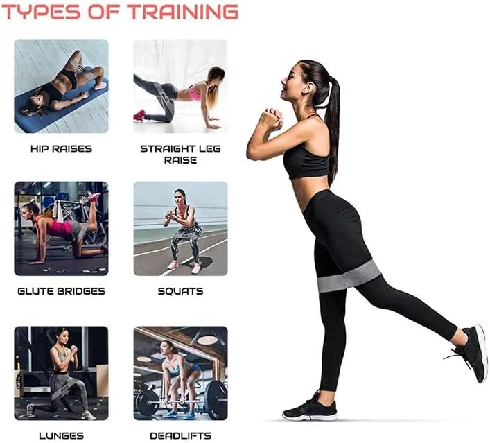 Bandas de resistencia de tela para entrenamiento, bandas de glúteos para mujeres y hombres, bandas de ejercicio, bandas de resistencia, bandas de