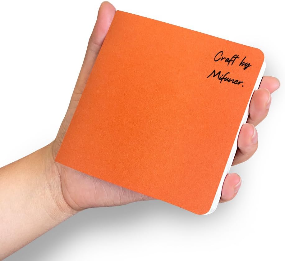 3 mini cuaderno de bocetos de acuarela de 3.9 x 3.9 pulgadas, 300 GSM, cuaderno de pintura cuadrado portátil, 60 pgs (30 hojas delanteras y traseras