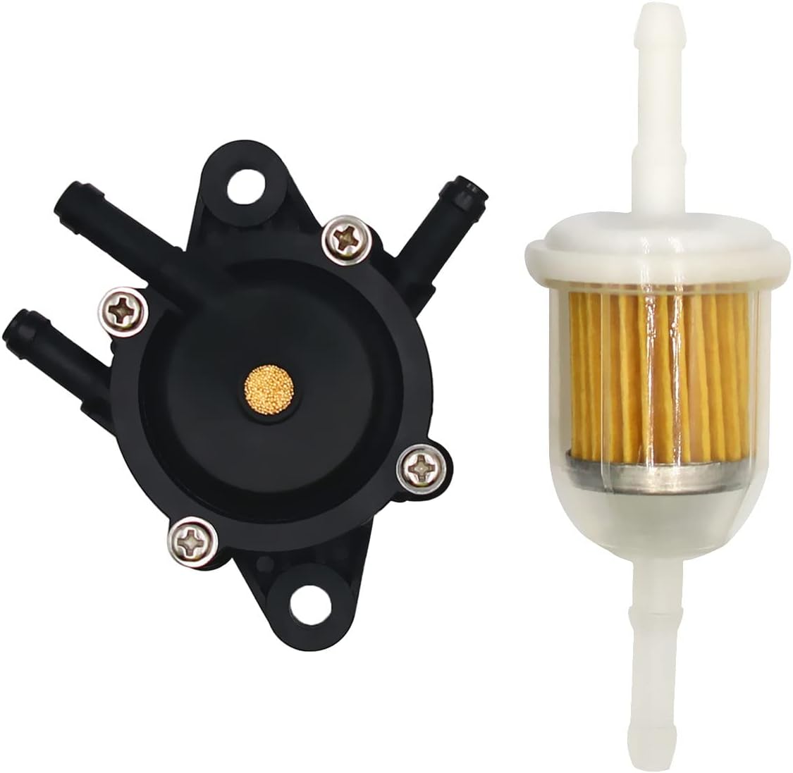 Bomba de combustible con filtro de combustible para Honda Yamaha Kohler John Deere B&S reemplaza 808656 491922 691034 692313 807429 motor