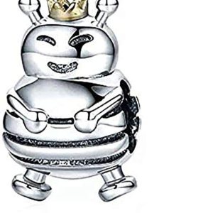 Abalorio de abeja de plata de ley 925 con diseño de abeja de abeja para pulsera Pandora, Plata esterlina Abalorio de abeja de plata de ley 925 con diseño de abeja de abeja para pulsera Pandora, Plata esterlina