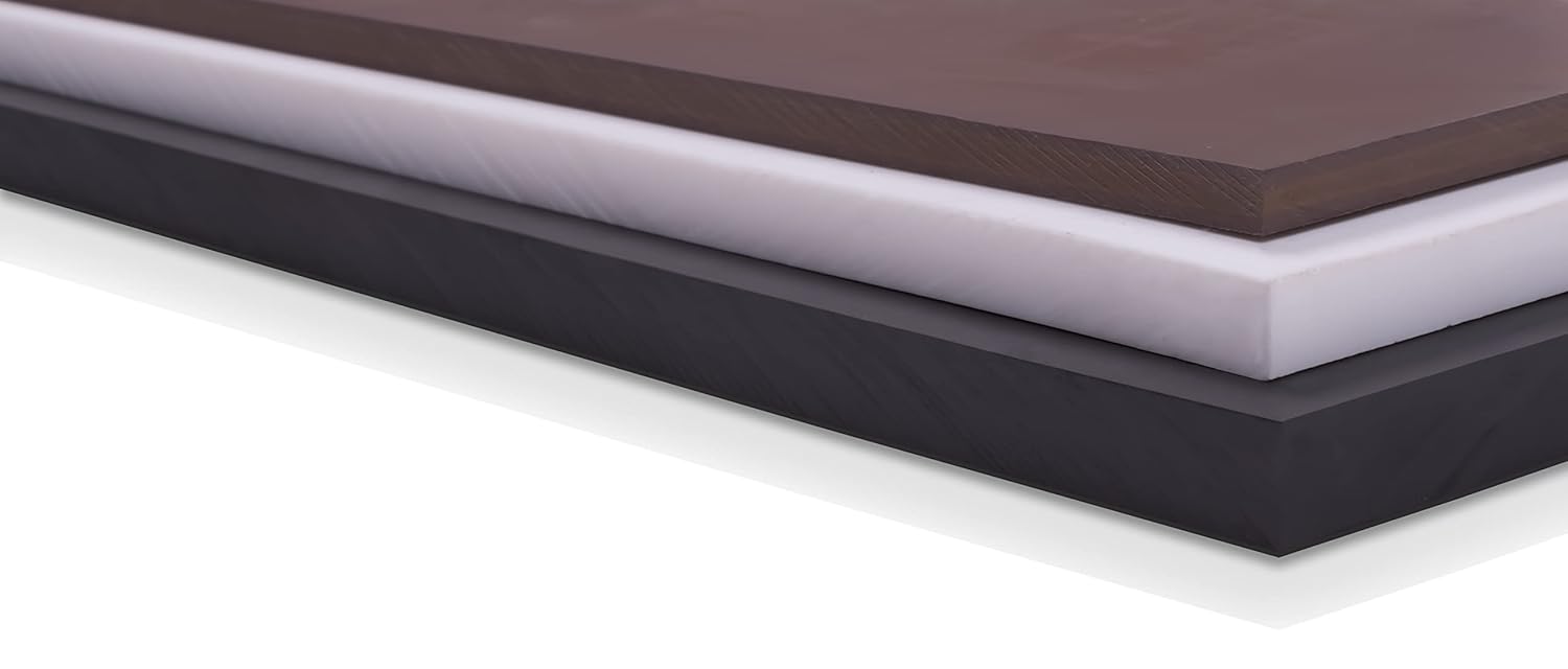 Hoja de plástico de copolímero de DelrinAcetal blanco 12 “x 6″ x 6”