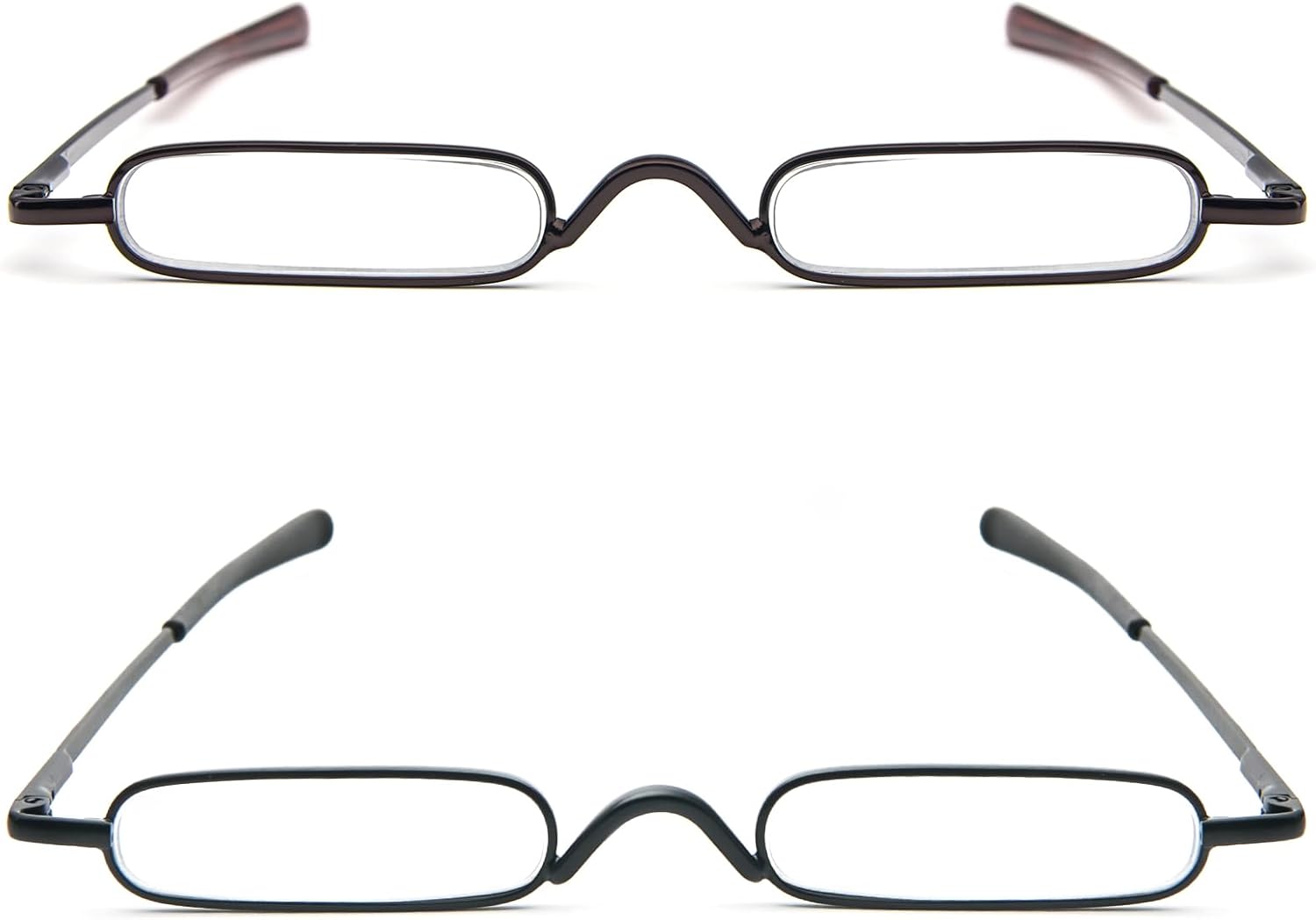 DXYXYO Mini lentes de lectura para mujeres y hombres, compactos, pequeños, de bolsillo, con estuche portátil