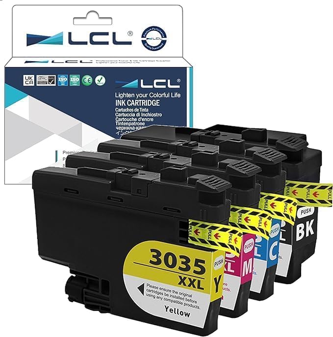 LCL Cartucho de tinta compatible con pigmento de repuesto para Brother LC3035 XXL LC3035XXL LC3035BK LC3035C LC3035M LC3035Y MFC-J995DW MFC-J995DW