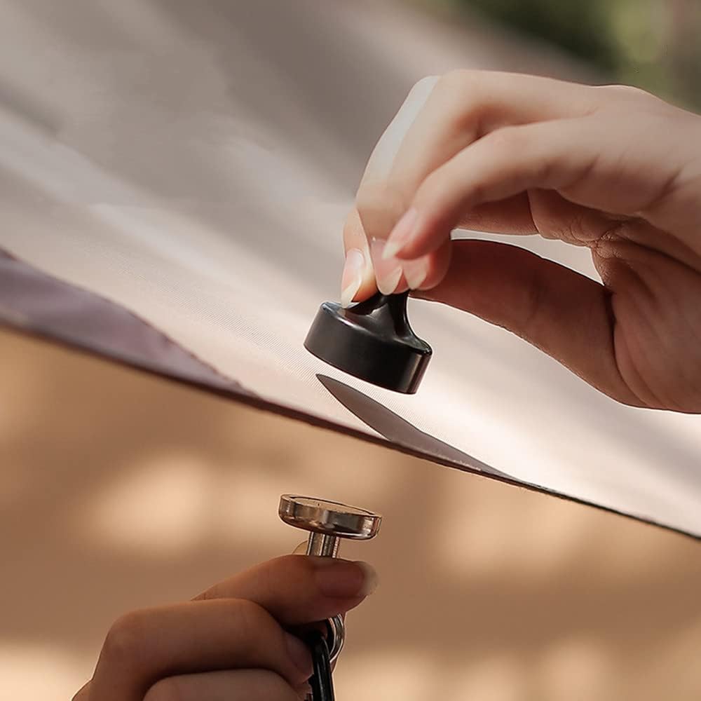 RIIPOO Ganchos magnéticos resistentes, colgador magnético, linterna de luz para campamento, cortina de cielo, soporte para tienda de campaña,