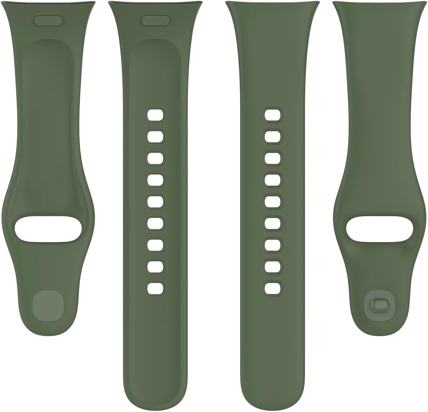FitTurn Paquete de 8 correas coloridas compatibles con Xiaomi Mi Watch Lite 3Redmi Watch 3, correa deportiva de repuesto ajustable de silicona suave