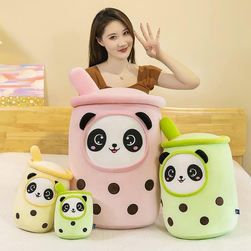KEDE – Divertida almohada de peluche de personaje de caricaturas juguete de felpa con forma de taza de té Boba, almohada con forma de taza de té