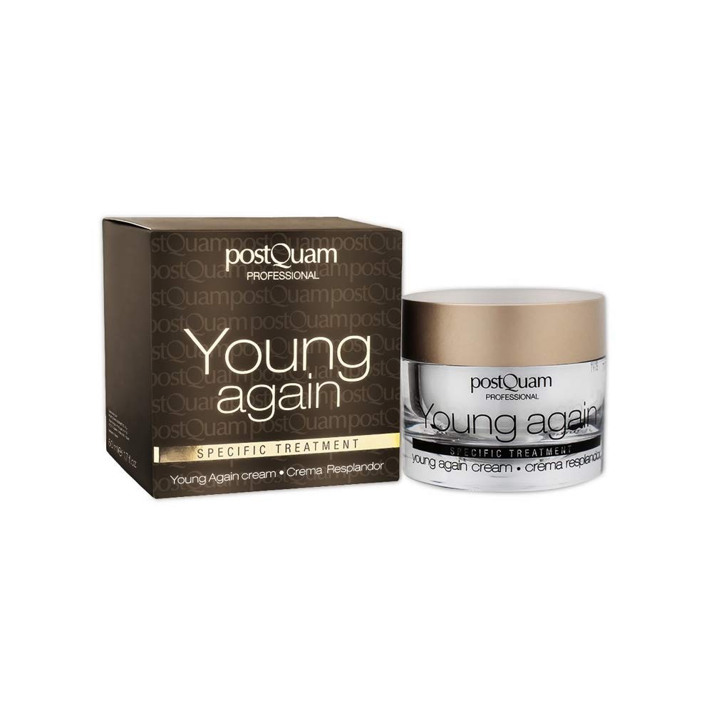 POSTQUAM Professional Young Again Cream 1.7 fl oz  Belleza Española – Cuidado de la Piel  Crema Anti-Envejecimiento Facial y Cuello  Contribuye a