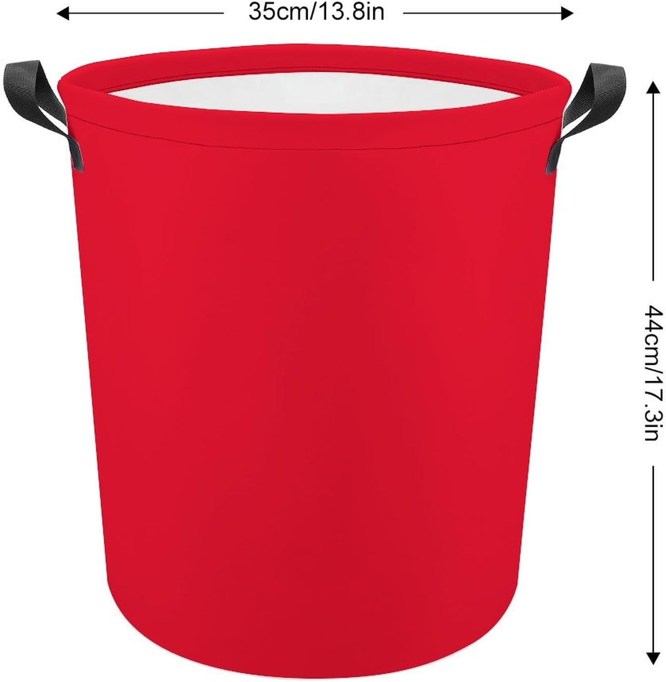 Cesta grande para la ropa sucia, color rojo, elegante, cuadrada, impermeable, plegable, con asas, para dormitorio universitario, artículos