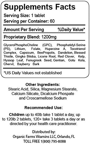 Neuro Care Kids – Brain Health 60 tabletas – Suplemento dietético altamente concentrado