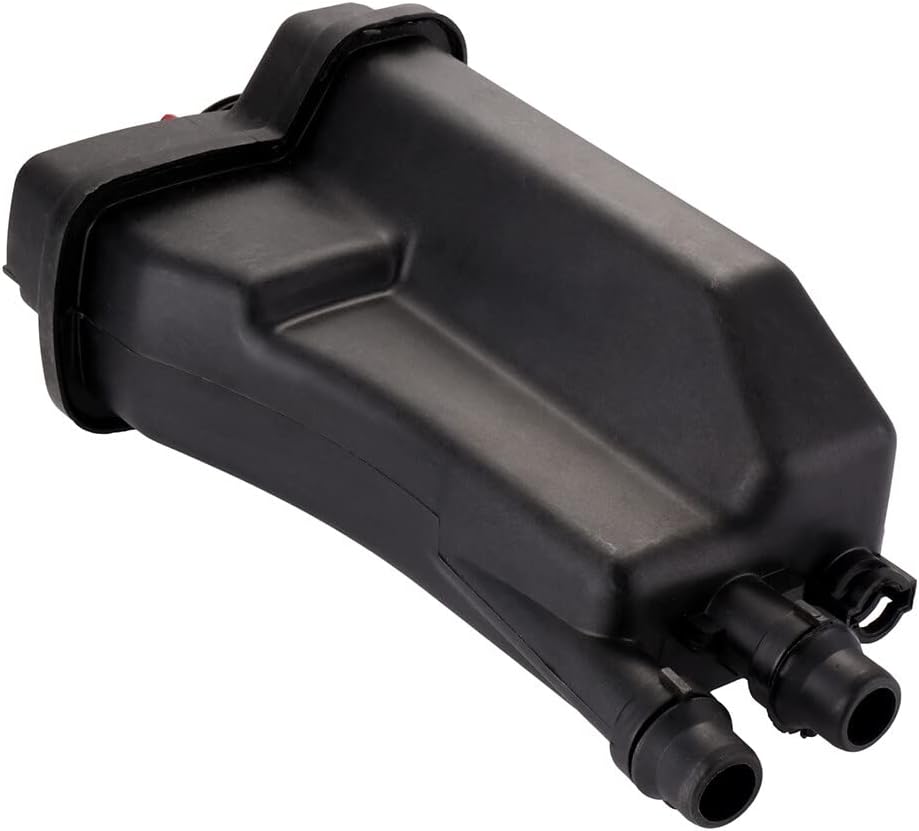 Depósito de refrigerante sin tapa, tanque de desbordamiento de radiador de plástico para reemplazar 17111436381 compatible con 2001-2003 para 530i 4