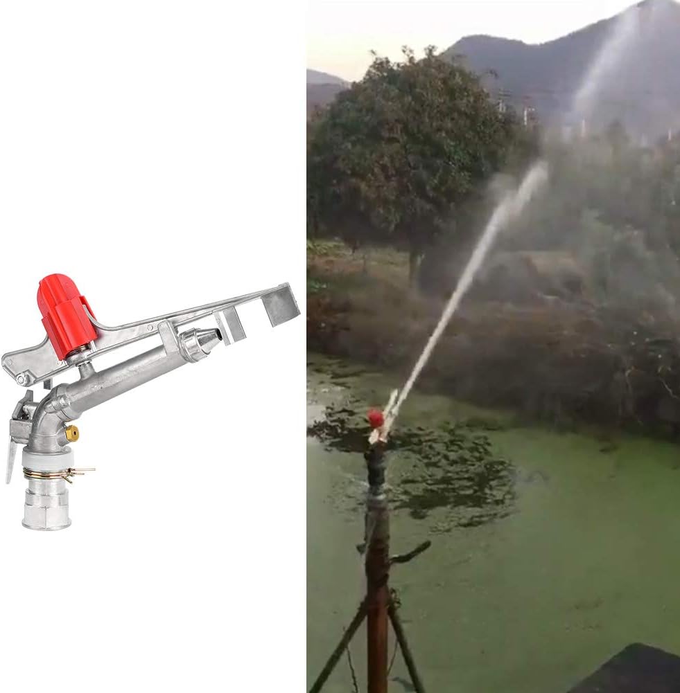 Fydun 1.5in DN40 Fem Thread Rocking Arm Sprinkler Rotation Irrigation Sprinkler Wate Accessories 1.5in DN40 Fem Thread for Family