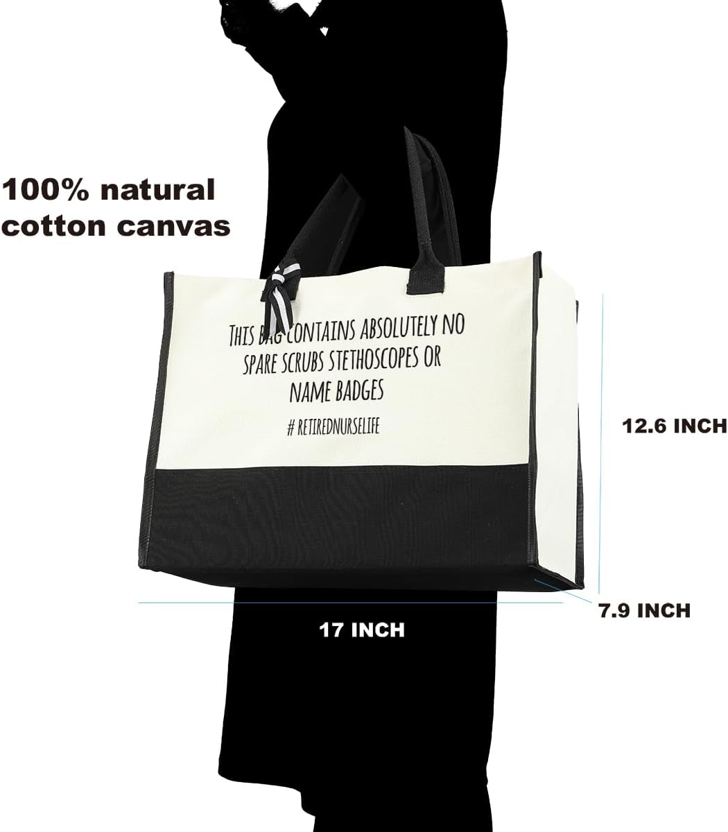 Regalos para enfermeras, bolsa de mano para la escuela de enfermería, regalos de jubilación para mujeres, jubiladas, mamá, sus amigos, compañeros de