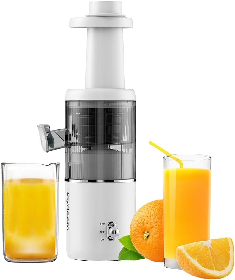 Joydeem Máquinas compactas que mastican el exprimidor, 13.5 fl oz (14oz) prensa en frío filtro lento libre Juicer, JD-YZ9901