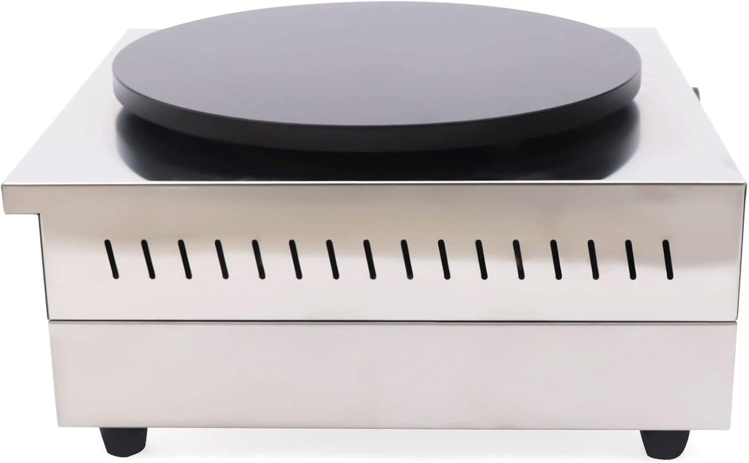 Máquina de panqueques eléctrica comercial de 1700 W, antiadherente de acero inoxidable 430 para el hogar, cocinas, restaurantes, tiendas de postres