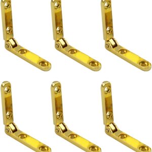 Bisagra de aleación de zinc de 90 grados para caja de madera, regalo de vino, joyero, accesorios, bisagra de cadena de soporte angular, 6 piezas con Bisagra de aleación de zinc de 90 grados para caja de madera, regalo de vino, joyero, accesorios, bisagra de cadena de soporte angular, 6 piezas con
