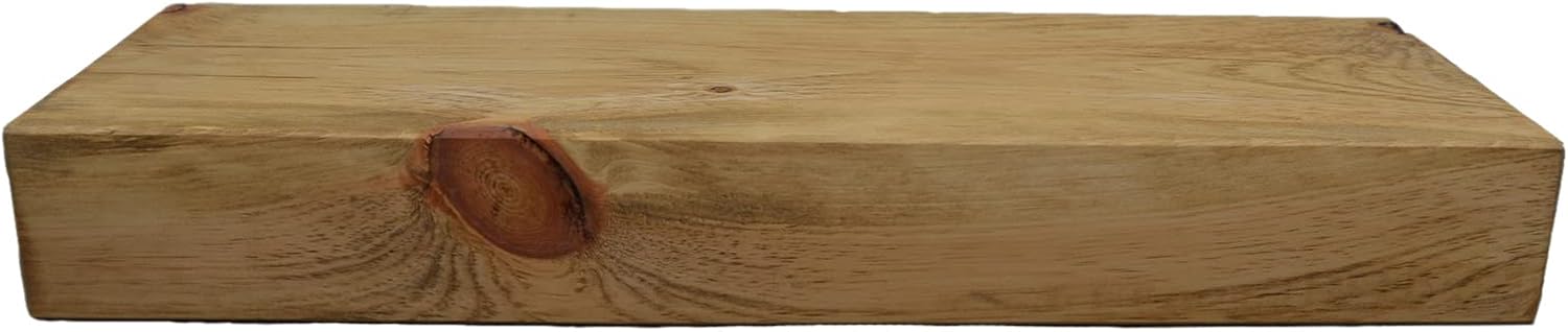 Wilson Estante grueso flotante de madera maciza para repisa (exhibe como estante flotante o repisa de chimenea, combina con cualquier decoración del