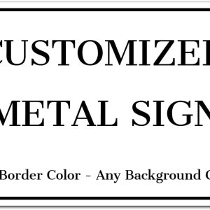 Letreros personalizados de metal para exteriores, 12 x 8 pulgadas, letreros de entrada personalizados de aluminio a prueba de óxido, letreros de Letreros personalizados de metal para exteriores, 12 x 8 pulgadas, letreros de entrada personalizados de aluminio a prueba de óxido, letreros de