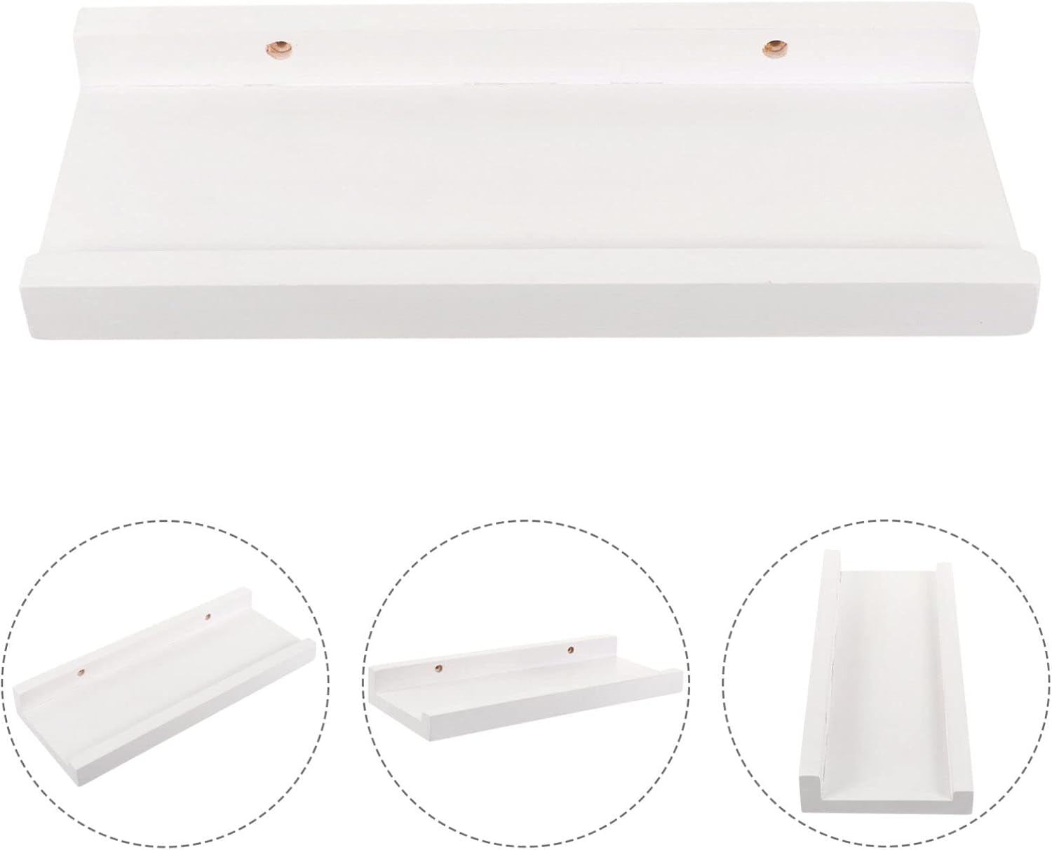 Zerodeko Soporte de TV versátil flotante estante de pared de metal con borde decorativo para colección de libros para el hogar, cocina, dormitorio,