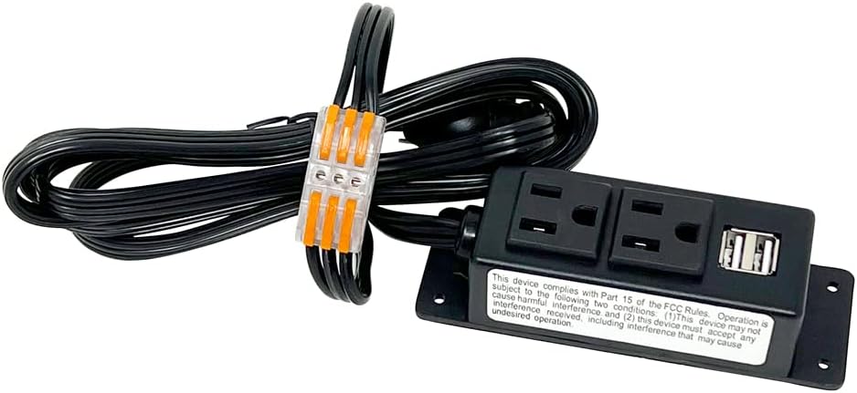 Stealth Kit de toma múltiple para cargar accesorios eléctricos y añadir energía dentro de cajas fuertes para armas y cajas fuertes para el hogar con