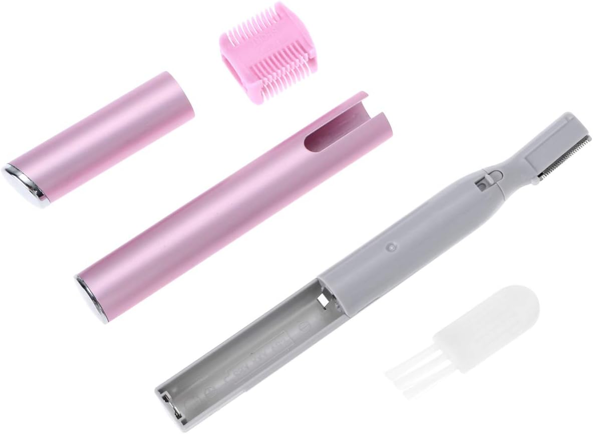 FRCOLOR Shaper Hombres Labios Eliminación de Labios Mujeres Removedor de Afeitadora Pluma Lápiz de nariz Portátil Rosa para Cejas Maquinilla de