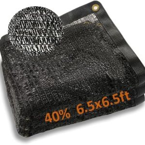40% de sombra, 6.5 x 6.5 pies, malla de malla con ojales, cubierta de sombra para exteriores, para pérgola, plantas de patio, invernadero y patio 40% de sombra, 6.5 x 6.5 pies, malla de malla con ojales, cubierta de sombra para exteriores, para pérgola, plantas de patio, invernadero y patio