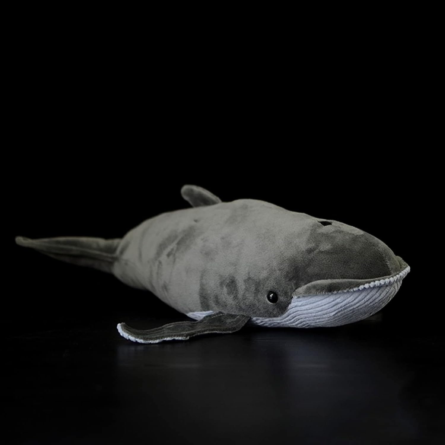 Juguete de peluche de ballena barbada de simulación, ballena barbada gris, animal de peluche suave, juguete realista de 20 pulgadas, relleno de