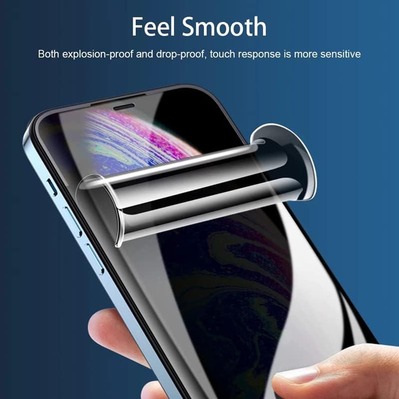 Paquete de 2 protectores de pantalla de hidrogel de privacidad para iPhone 13 ProiPhone 13  iPhone 14, película protectora de TPU flexible antiespía