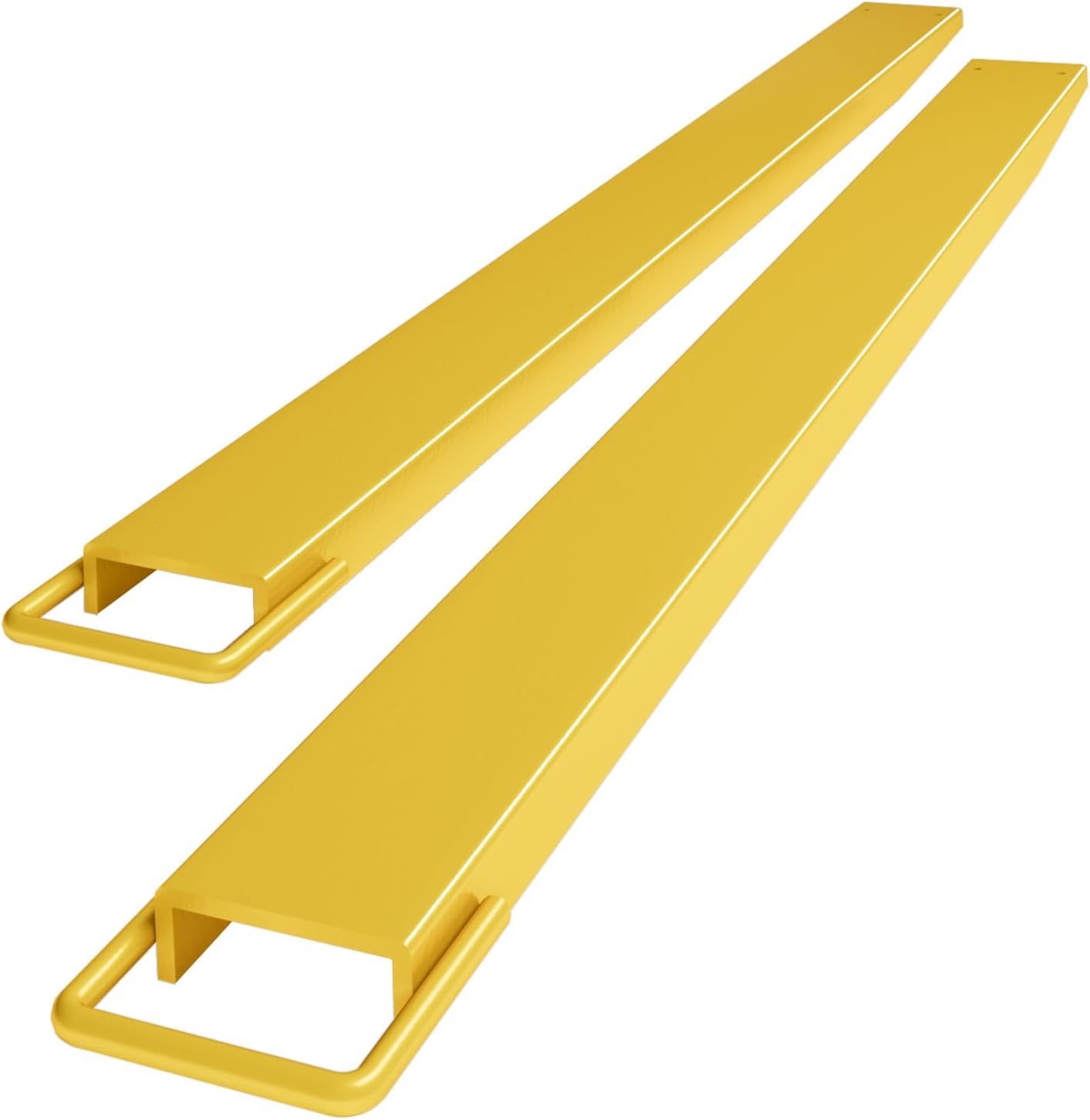 Extensiones de horquilla para plataforma de 96 pulgadas de largo y 4.5 pulgadas de ancho, extensores de horquilla para carretilla elevadora, 1 par