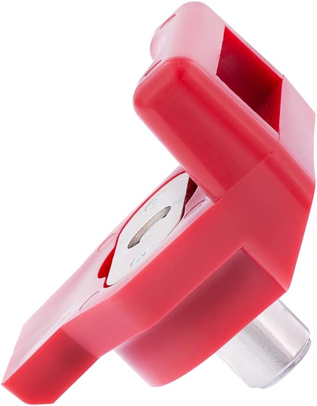 United Pacific 90630 Cerradura de mano Glad de plástico resistente, con llave similar (KA), cilindro de bloqueo sobremoldeado, dispositivo de