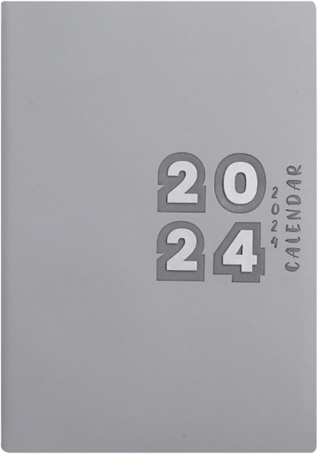 Frogued Agenda de escritura suave 2024 mensual de piel sintética, 12 meses, calendario A5, 155 hojas, pestañas de encuadernación de alambre, libro