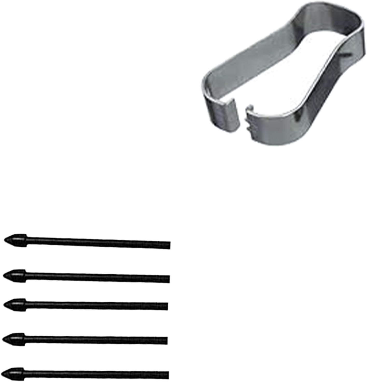 Paquete de 5 puntas negras de repuesto para bolígrafo Tab S7 FE S compatibles con Samsung Galaxy Tab S7 FE S Pen Tips de repuesto + 1 pinza