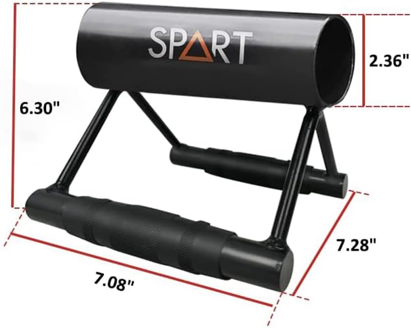 SPART Accesorio de cable de mango de doble fila D, mango en forma de V, se ajusta a barra olímpica de 2 pulgadas para entrenamiento con pesas,