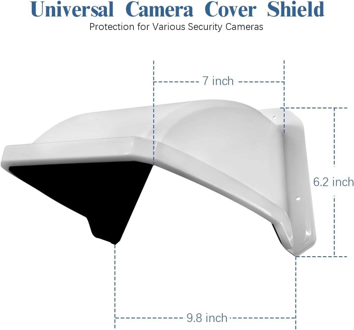 WEILAILIFE Funda universal para cámara para exteriores, plástico ABS resistente a la intemperie, pantalla de seguridad para domo, bala, cámaras