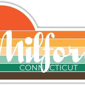 Milford Connecticut – Imán para nevera (4 x 2.25 pulgadas), diseño estético retro vintage de los años 70 Milford Connecticut – Imán para nevera (4 x 2.25 pulgadas), diseño estético retro vintage de los años 70
