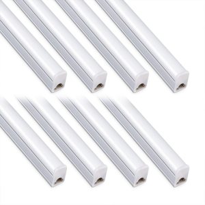 Kihung Paquete de 8 luces para debajo del gabinete de 2 pies, 10 W, 1100 lm, 4000 K blanco frío, luz LED de tienda, luz de techo LED y lámpara de Kihung Paquete de 8 luces para debajo del gabinete de 2 pies, 10 W, 1100 lm, 4000 K blanco frío, luz LED de tienda, luz de techo LED y lámpara de