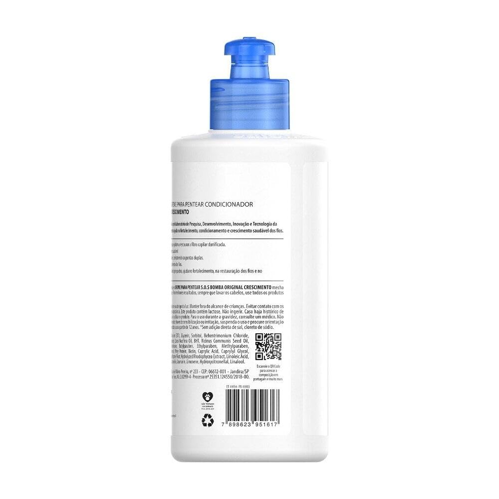 Linha Tratamento (SOS Bomba de Vitaminas) Salon Line  Crema para Pentear Explosao De Forca 10.1 fl oz  Colección Tratamiento de Línea Salón