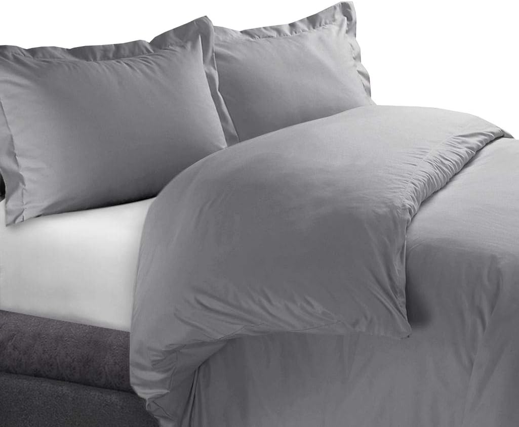 Royal Hotel Bedding Juego de funda de edredón de 300 hilos, 100% algodón, juego de funda de edredón de 3 piezas, tamaño Queen, ropa de cama de