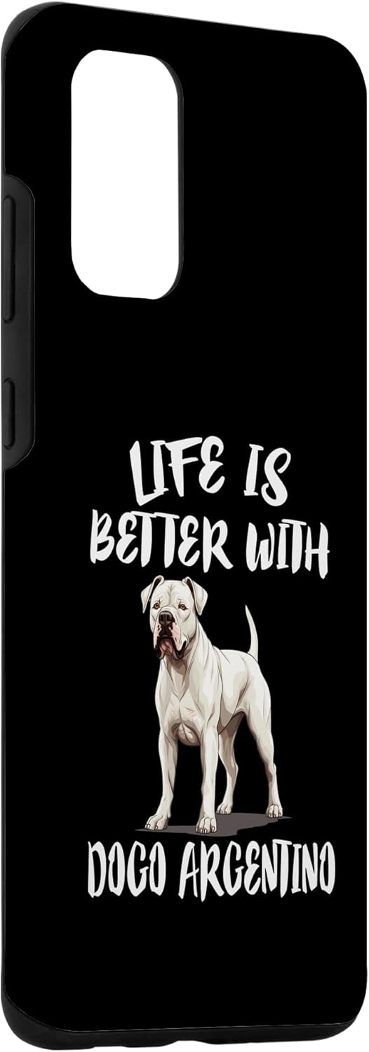 Galaxy S20+ Life Is Better With Dogo Argentino Dog Case