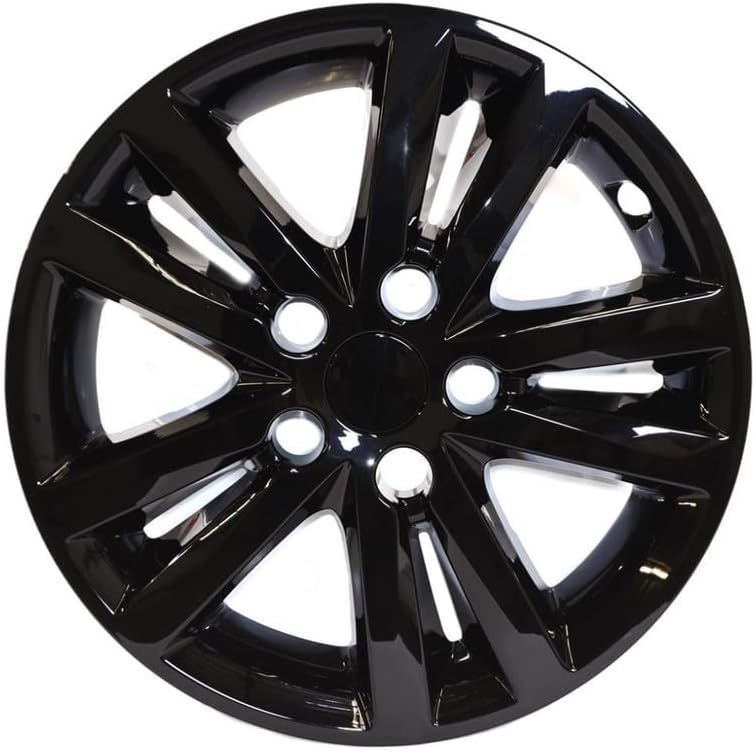 Fuel Rider Juego de cuatro (4) fundas de rueda de ABS de 16 pulgadas de color negro brillante compatibles con ruedas Hyundai Sonata 2015-2017,