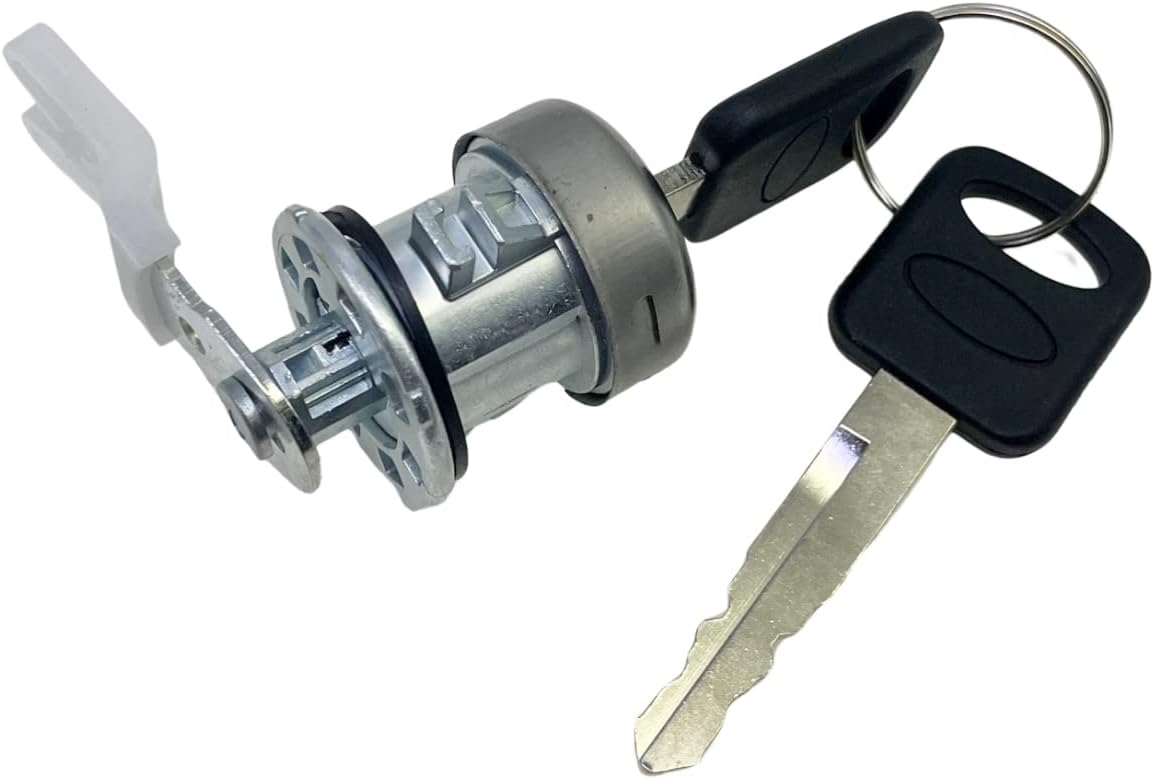 Cilindro de cerradura de puerta y juego de llaves 7C3Z1521990A Compatible con F-150 1996-1909 F-250 1997-1909 F-350 Explorer Expedition Navigator