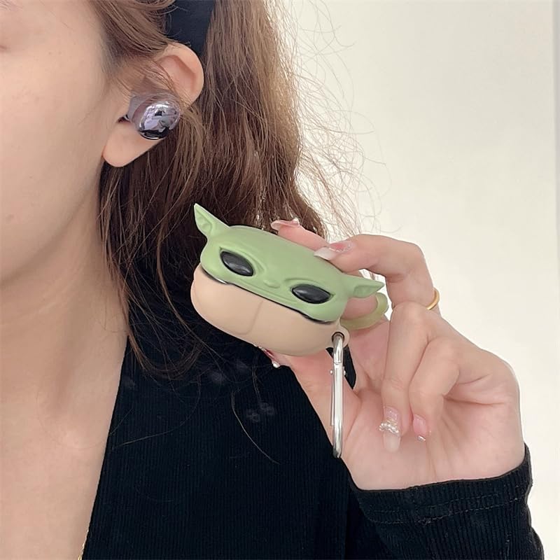 Funda protectora de silicona para auriculares con llavero para auriculares Samsung Galaxy Buds2 Pro (2022), Galaxy Buds 2 (2021), Galaxy Buds Pro