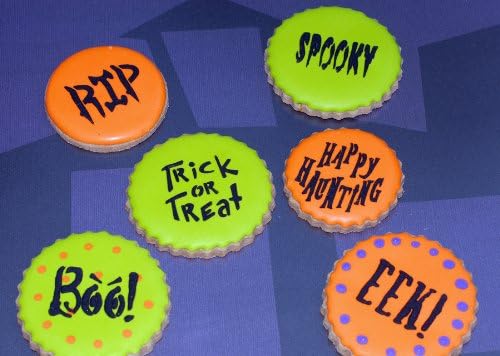 Designer Stencils Dichos pequeños de plantillas de galletas de Halloween, beigesemitransparente