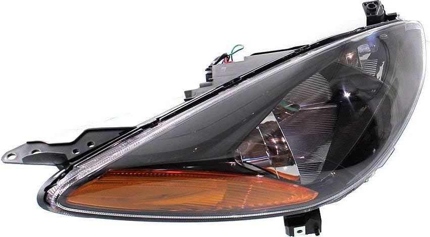 Evan Fischer Juego de faros delanteros compatible con Mazda 2 2011, 2012, 2013, 2014, con arnés de cableado de bombilla, lado izquierdo y derecho